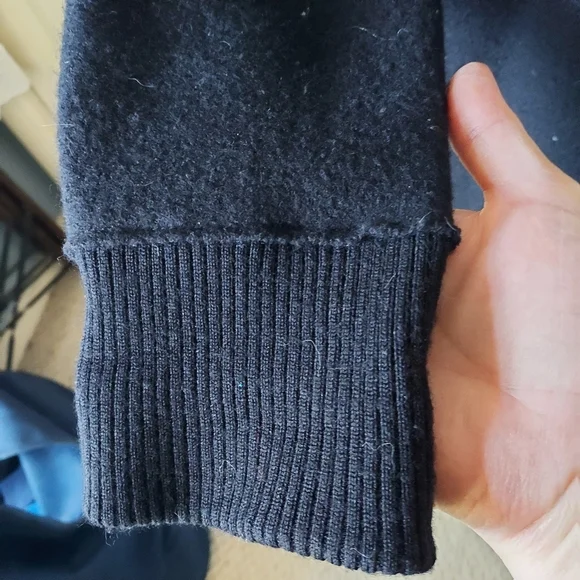 Eileen Fisher Boiled Wool Women's Black Coat - Picture 5 of 6